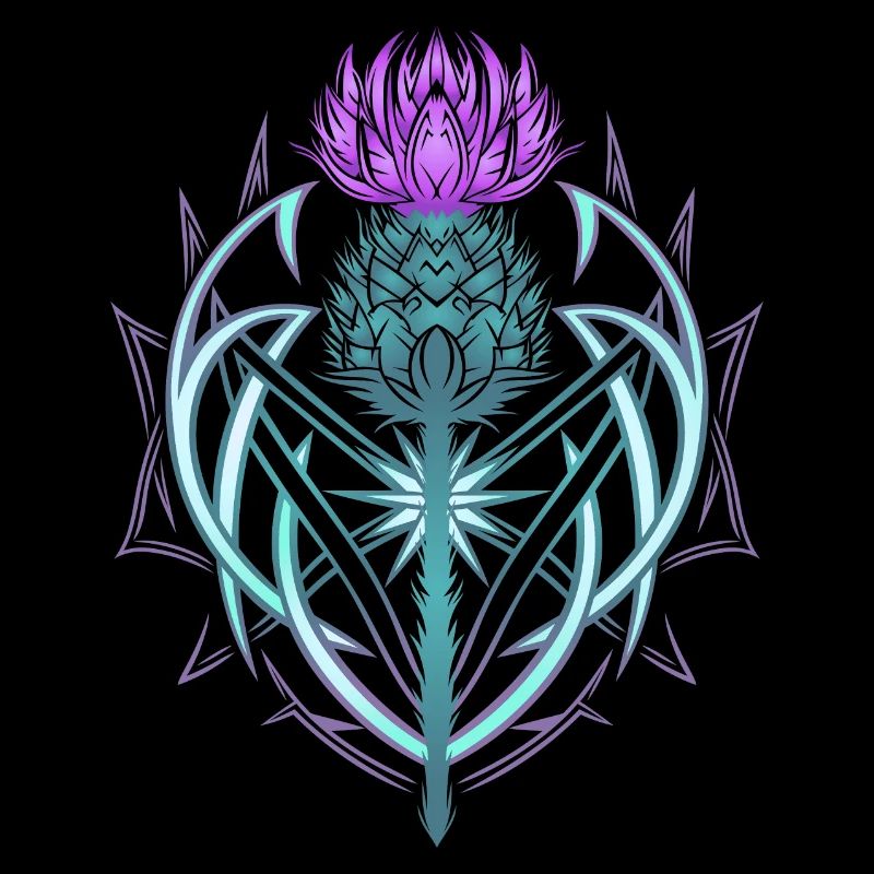 Thistle Shield Celtic Knots Thistle Lover