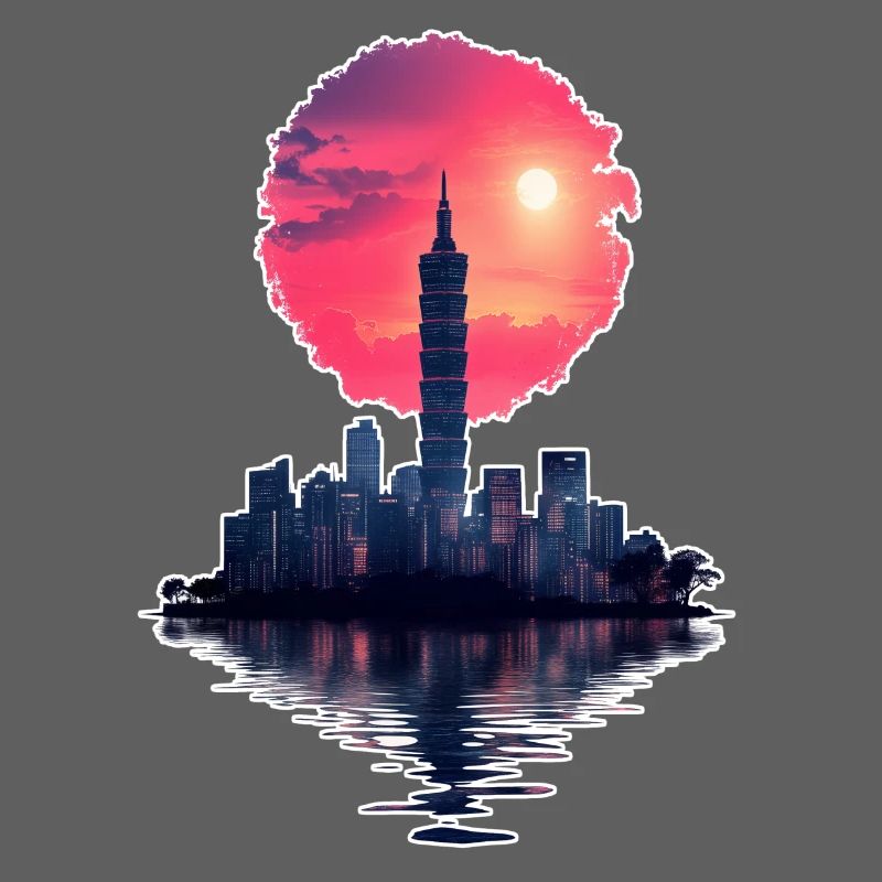 Neon Sunset – Stadt trifft Horizont