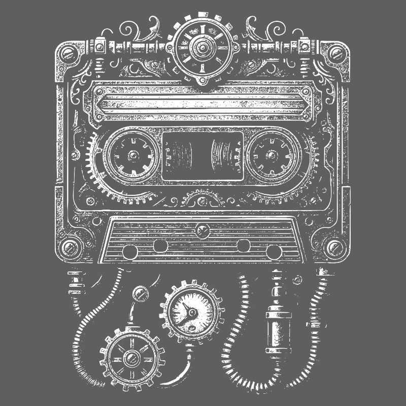 Steampunk Cassette Clockwork