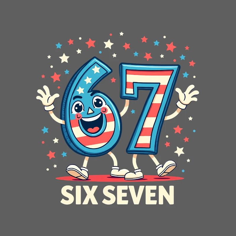 US Flag 67 Memes Six Seven