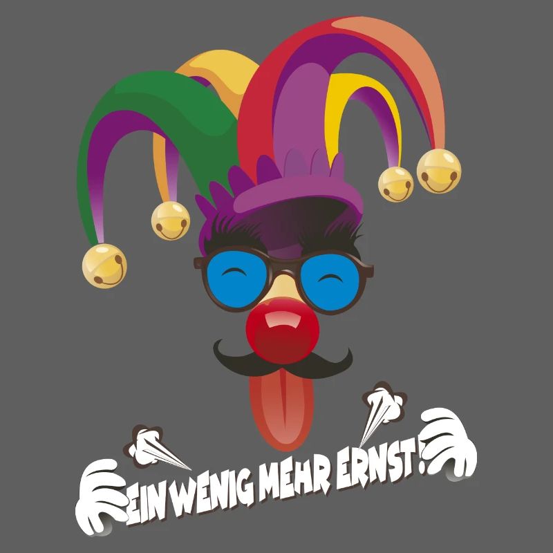 Bunter Jester mit Gläsern