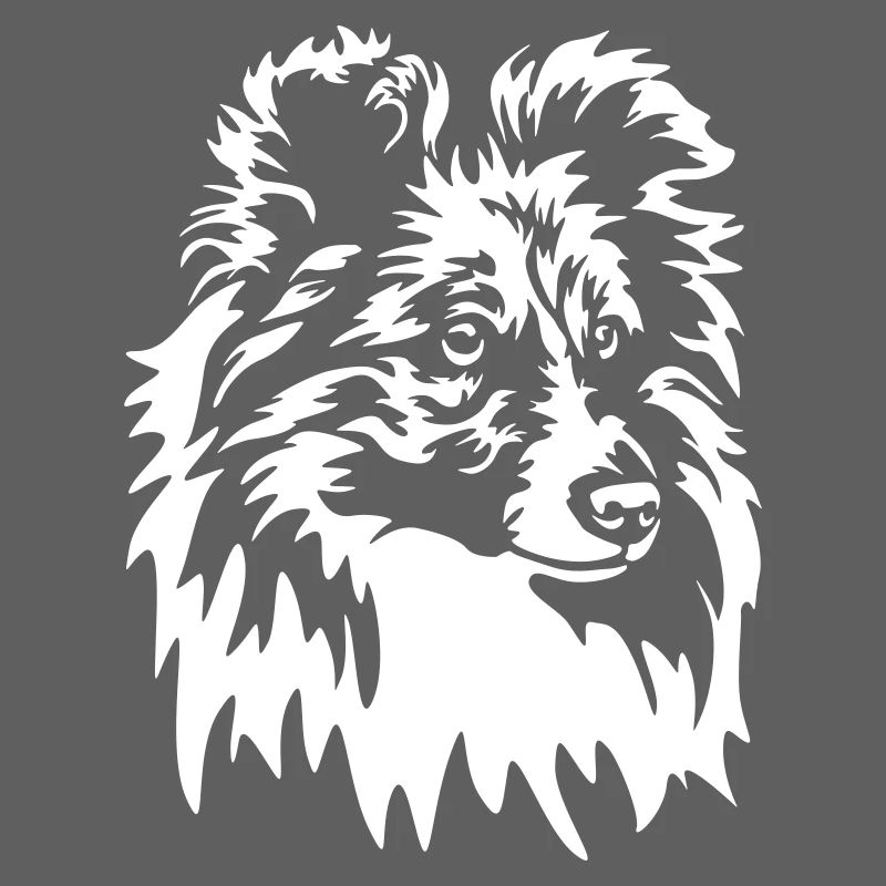 Sheltie Head « Black Edition »