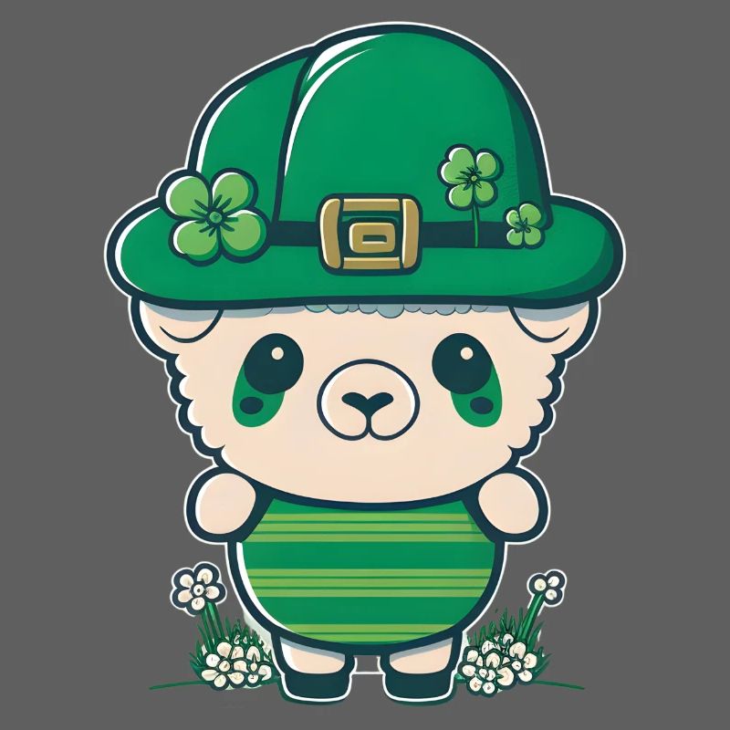 Sharp avec un chapeau vert et des trèfles
