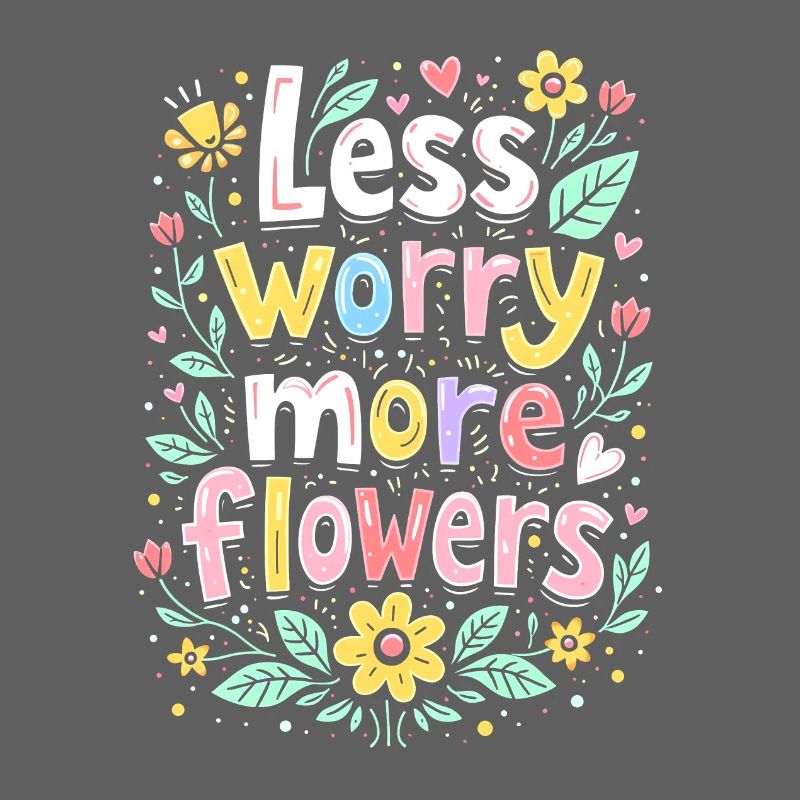 MOINS DE SOUCIS, PLUS DE FLEURS