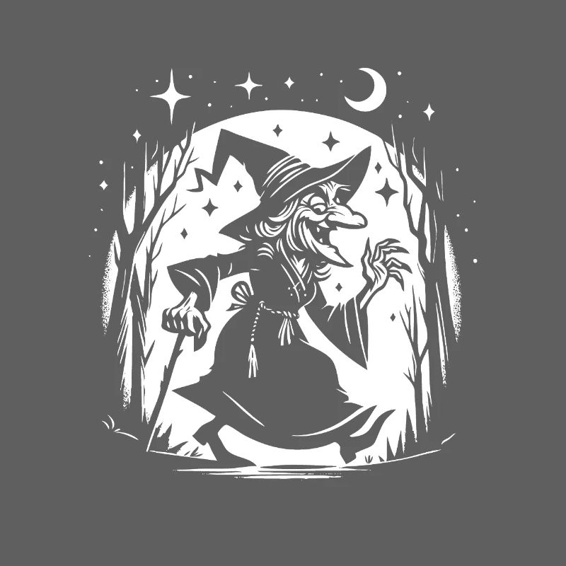 Funny Witch Design – Comic Fun