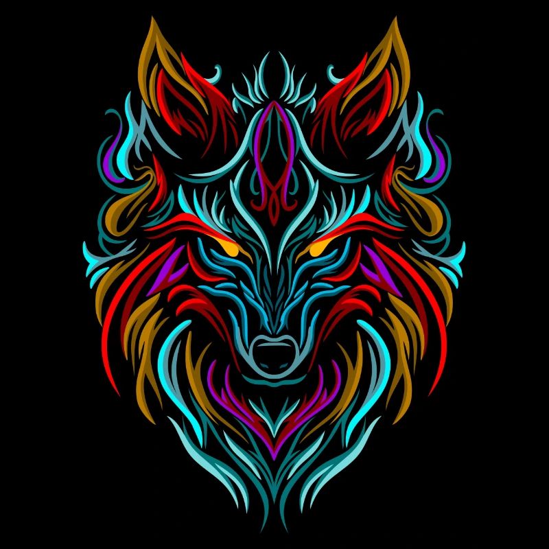 Wolf Tattoo Bunt