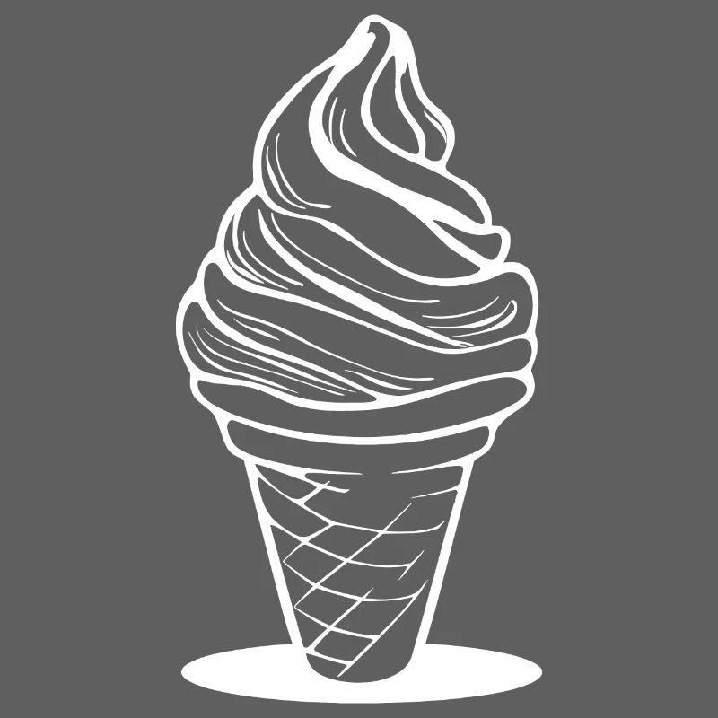 Croquis de cornet de crème glacée