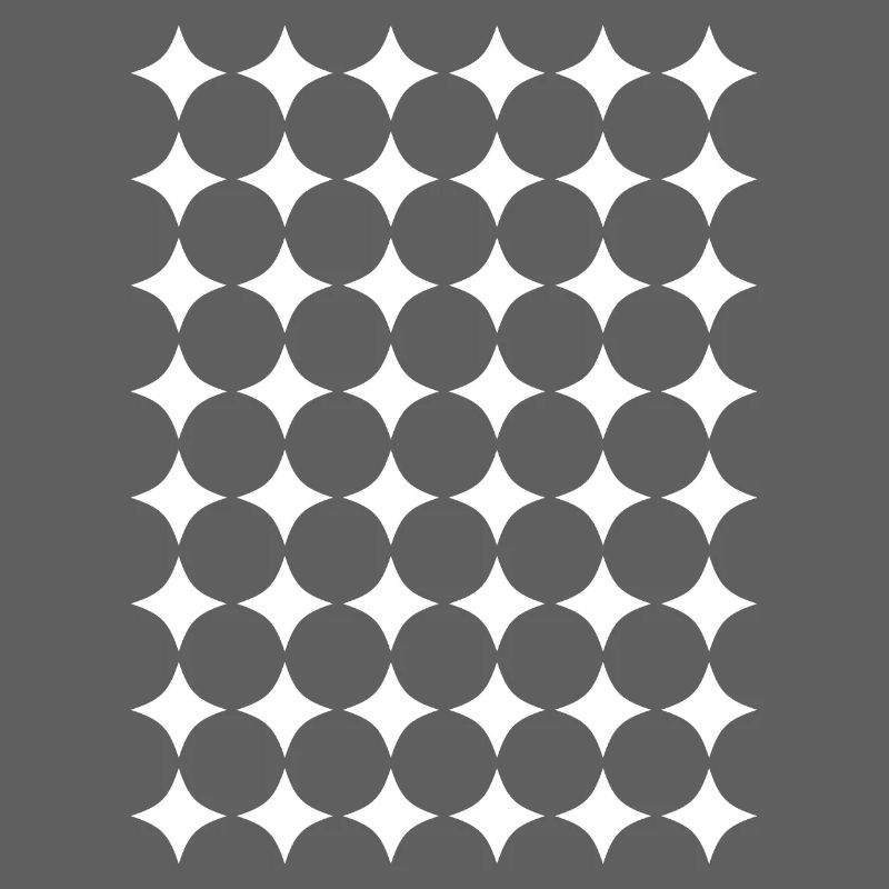 Polka Dot Grid: Bold Black Circles