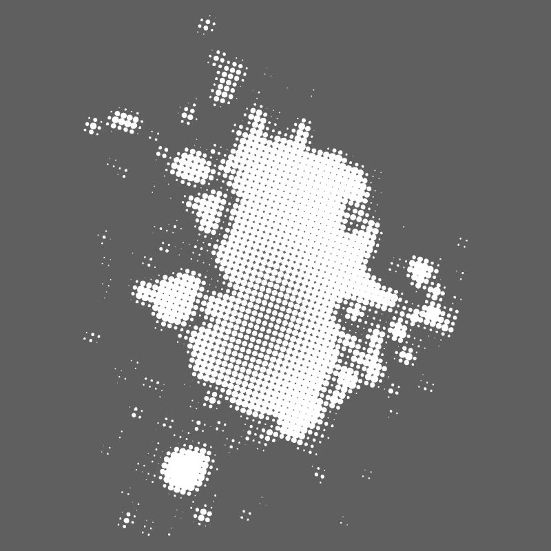 Flash, Dots Background Asymmetrical | rasterized