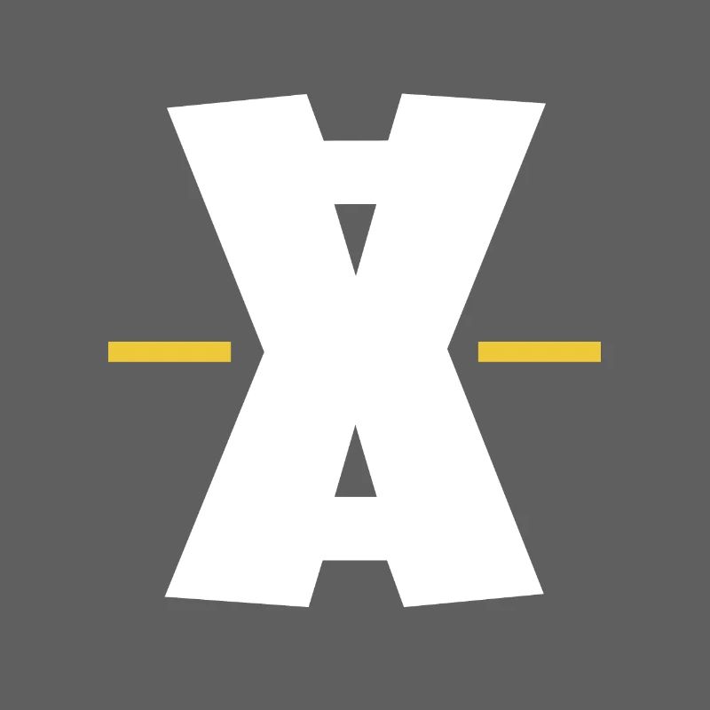Art numérique Double X dash