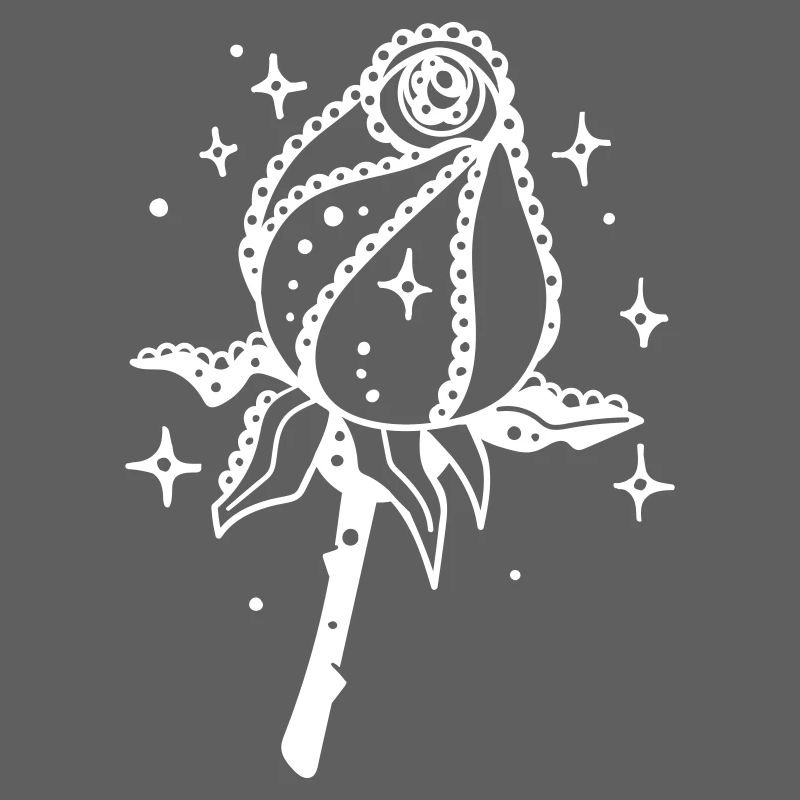 White Rose with Starlight