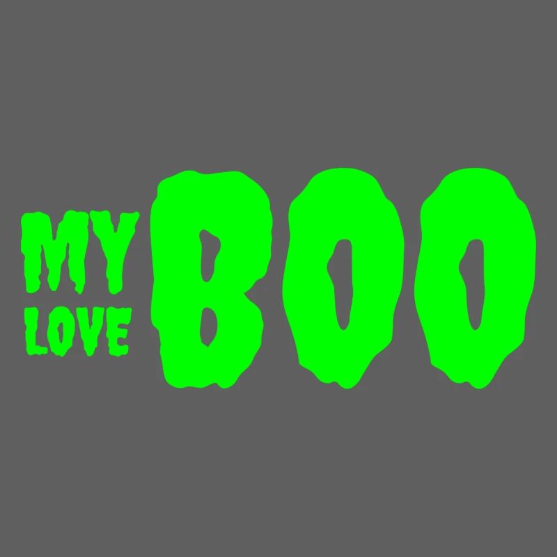 Conception de texte d’anniversaire vert audacieux 'My Love'