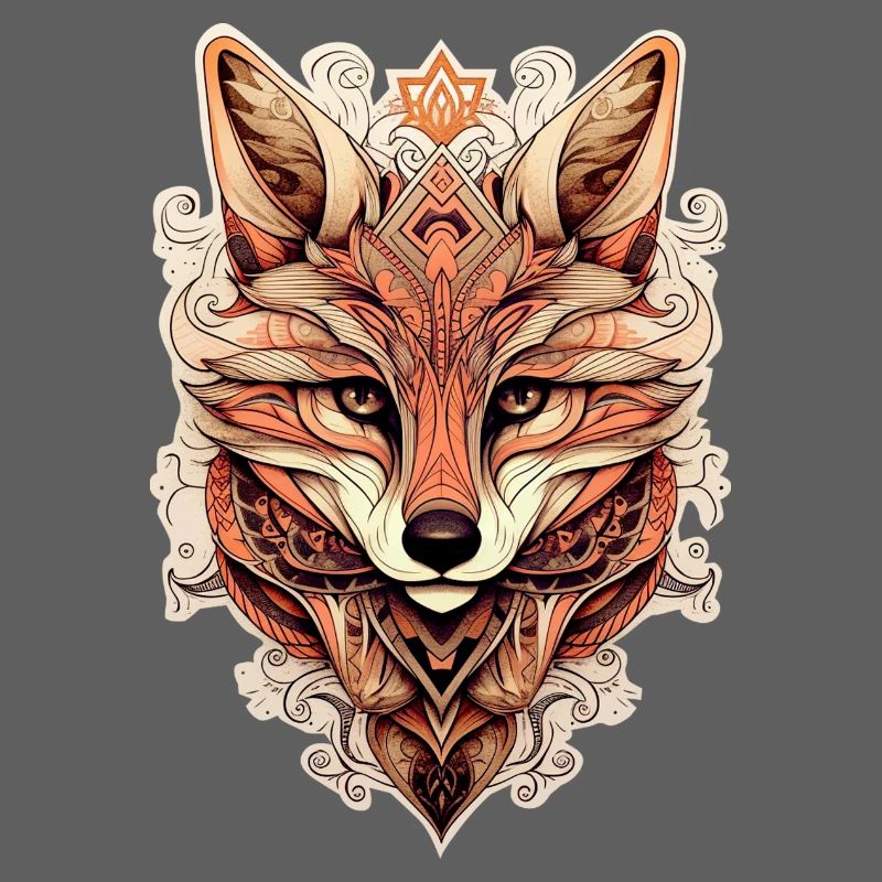Fuchs Ornamenteler Stil - Boho