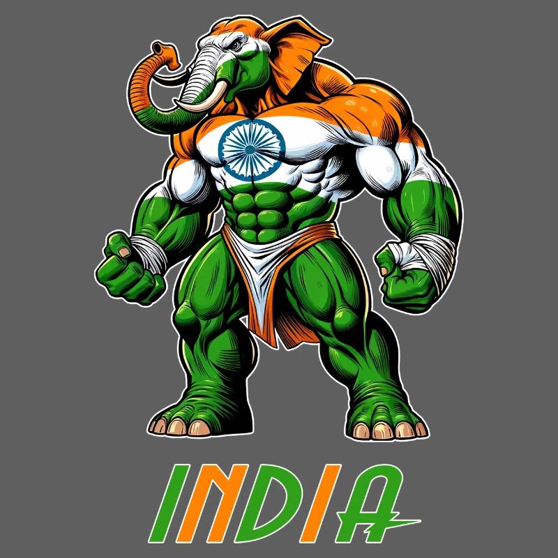 India elephant flag design