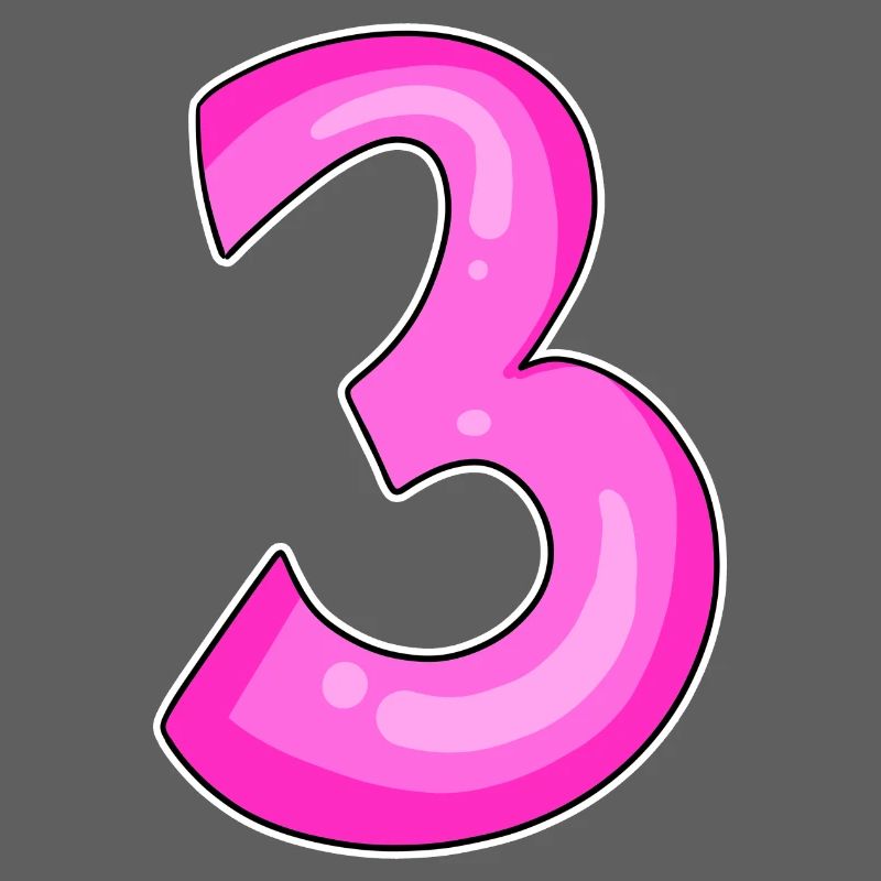 Three - 3 - Number 3 - Number 3