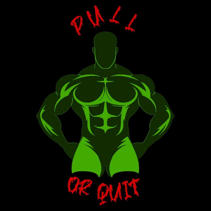 Pull or Quit Gym Warrior - Morocco Flag Colors 
