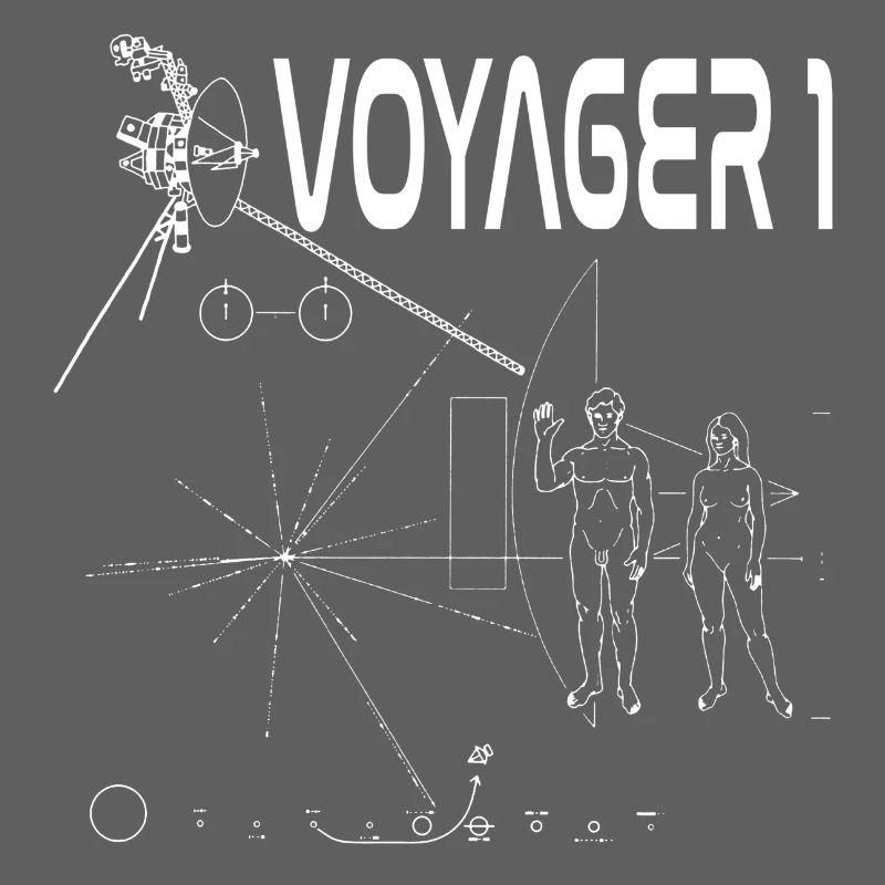 Voyager 1 space probe white