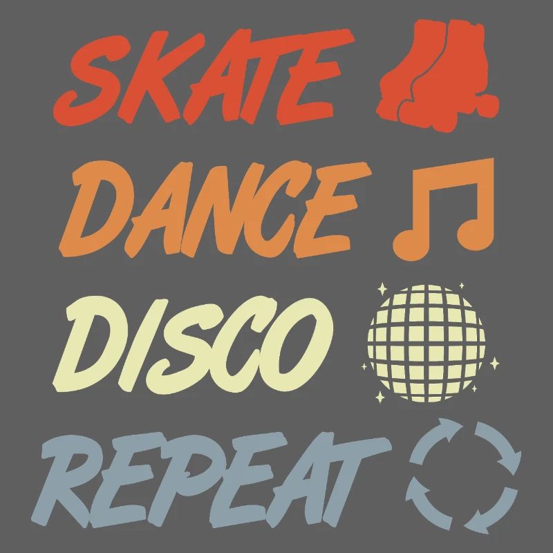 Rollschuhfahrer Disco