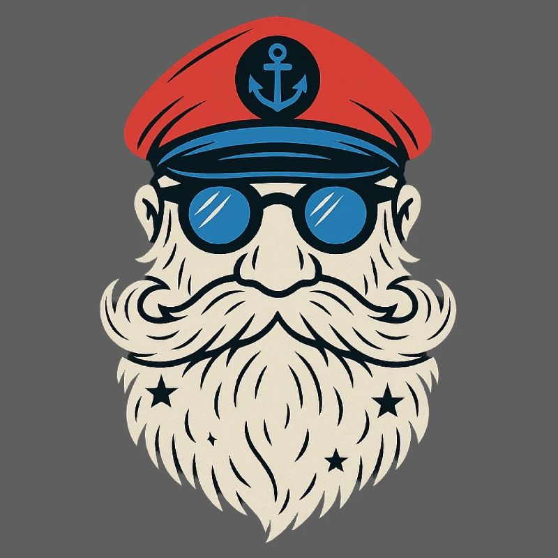 Hipster rocker beard motorcycle skull gift