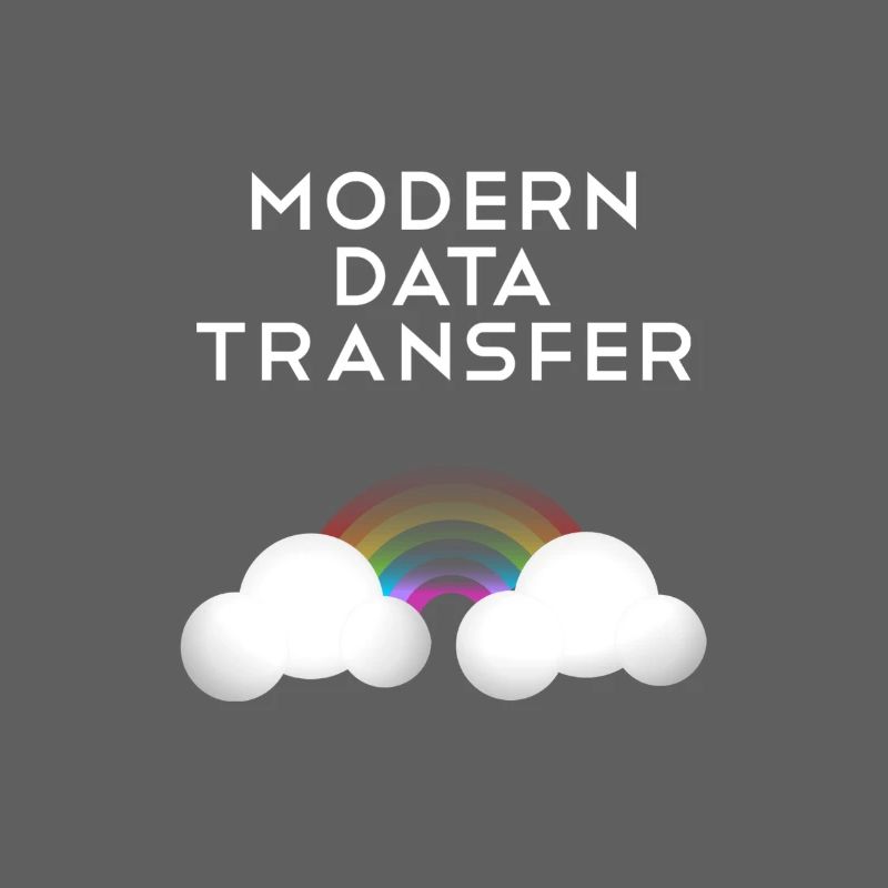 Moderne Datentransfer Wolken Informatiker Geschenk