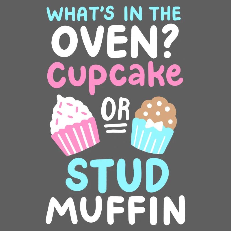 Cupcake oder Stud Muffin Gender Reveal Party