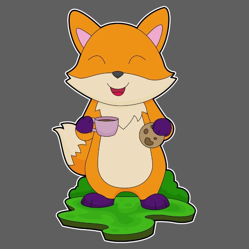 Fuchs Kaffee Cookie