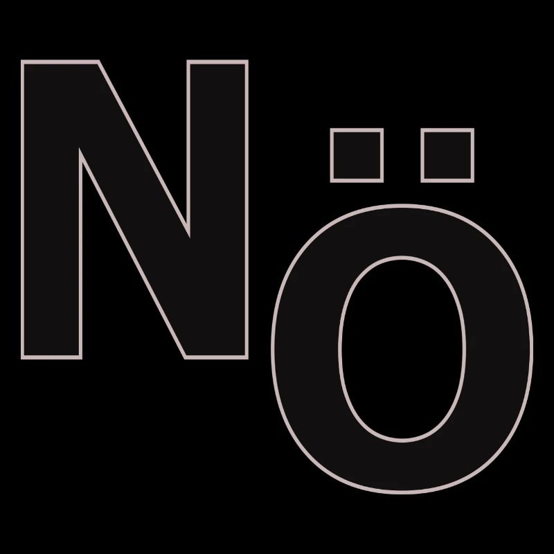 No – Minimal Typography Statement