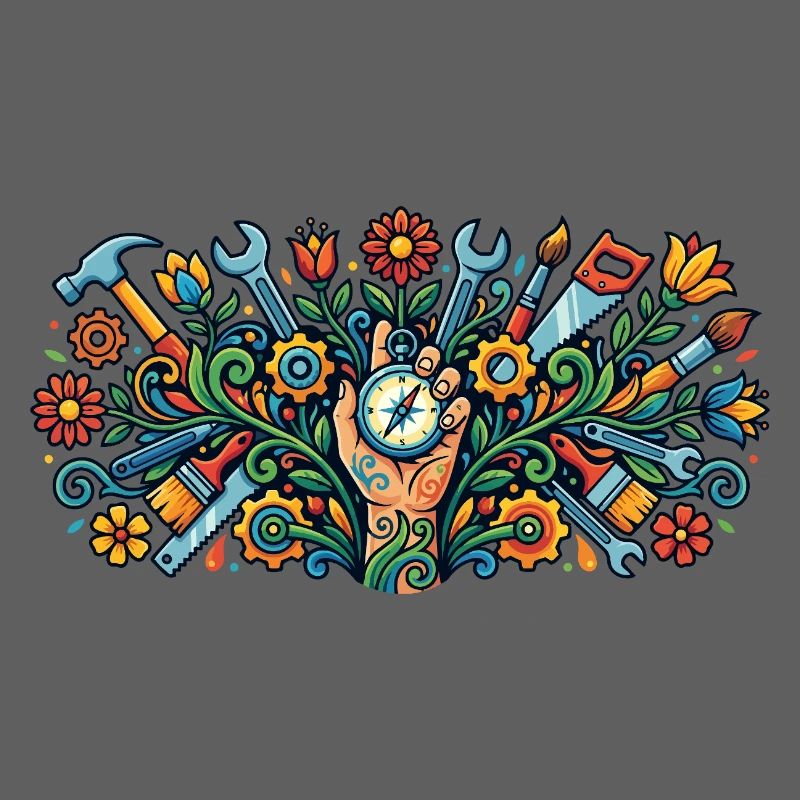 Hobby Craftsman Maker's Hand: Tools Flower Art
