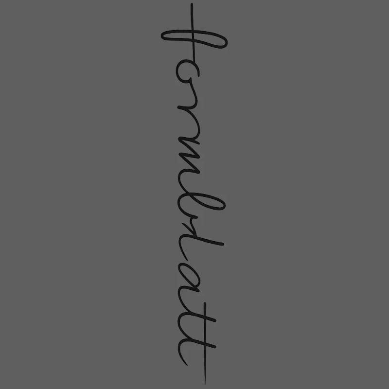 Calligraphic Vertical Font