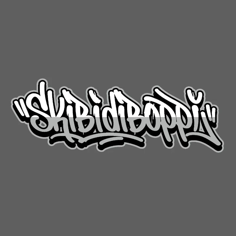 Skibidiboppi Graffiti Script