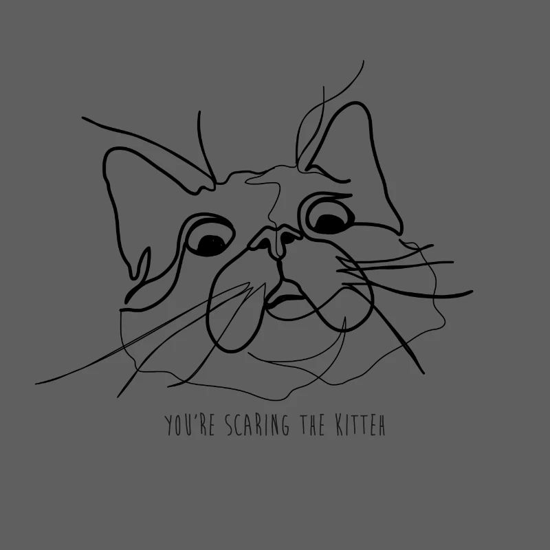 ängstliche Katze Meme