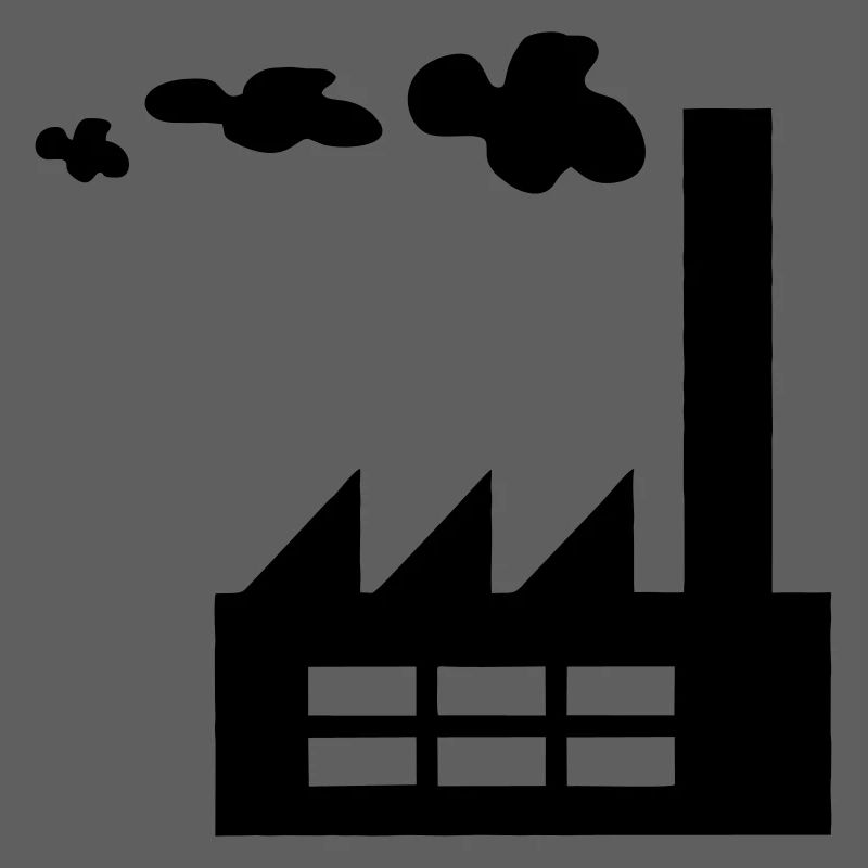 Werkslogo mit Rauch