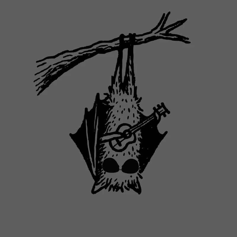 Bat with ukulele