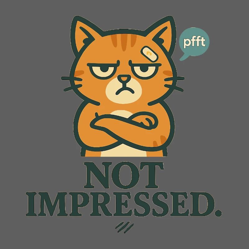 Not Impressed – Grumpy-Katze