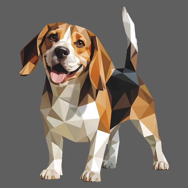 Beagle - Cool Low Poly Logo