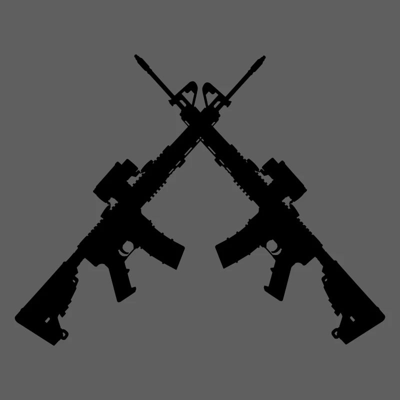 Two crossed Colt C7