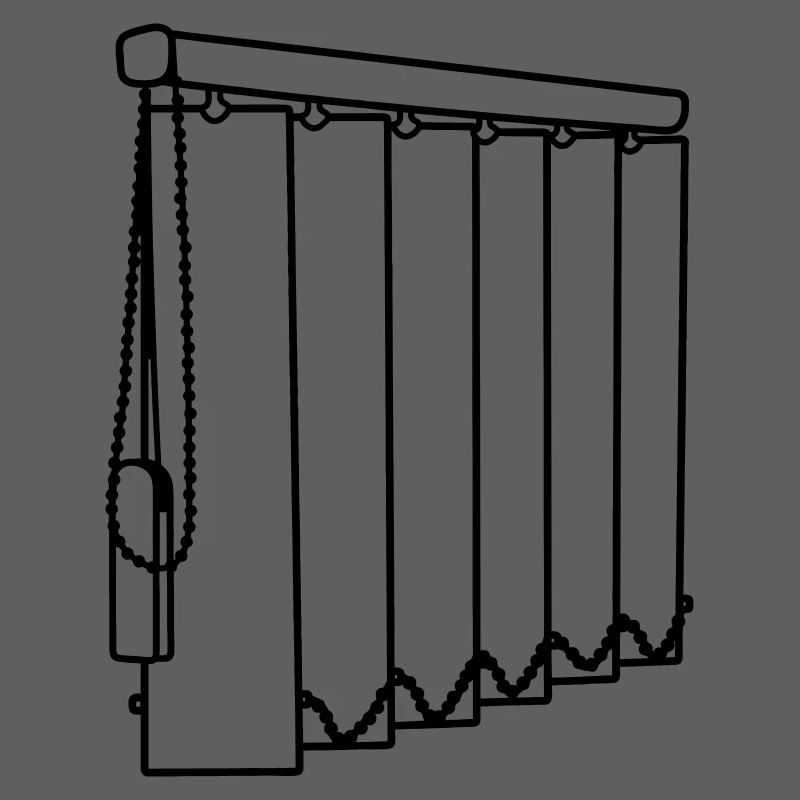 Slatted window coverings transparent