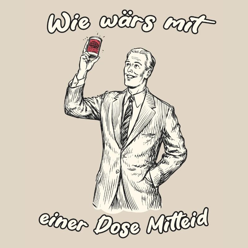 Retro Werbespruch Illustration