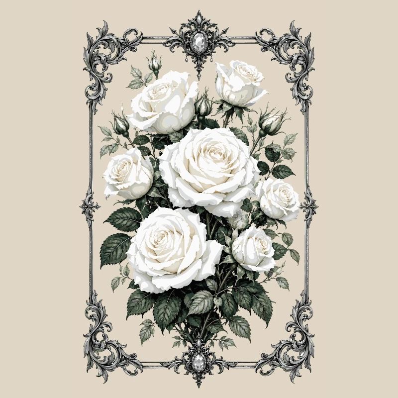 Roses, Roses blanches, Roses et Fleurs