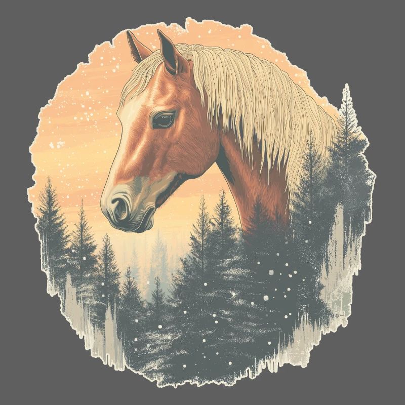 Pferd Winter