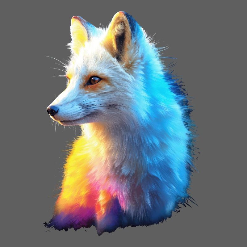 Polarfuchs Schneefuchs Eisfuchs Süßer Weißer Fuchs