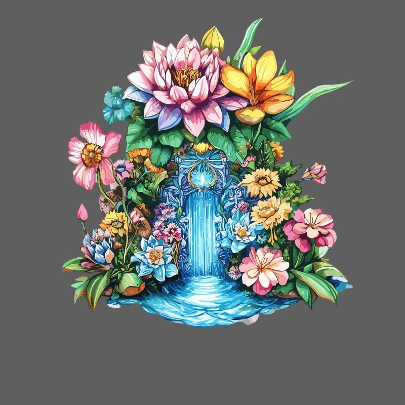 Flower Waterfall Kaleidoscope