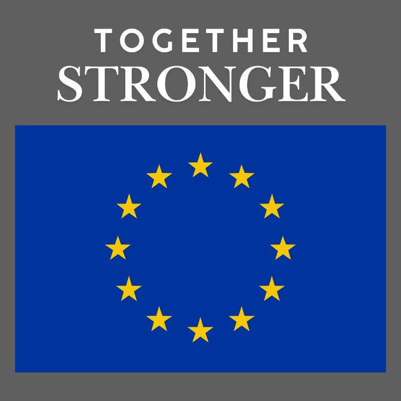 Stronger together EU flag