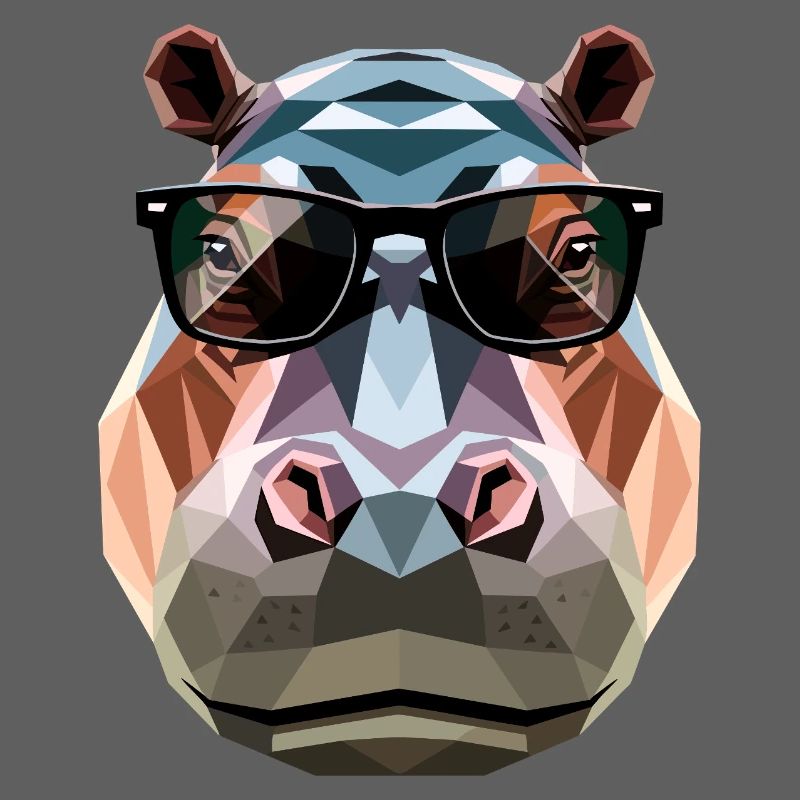Nilpferd Flusspferd Mama Hippopotamus Cooles Hippo
