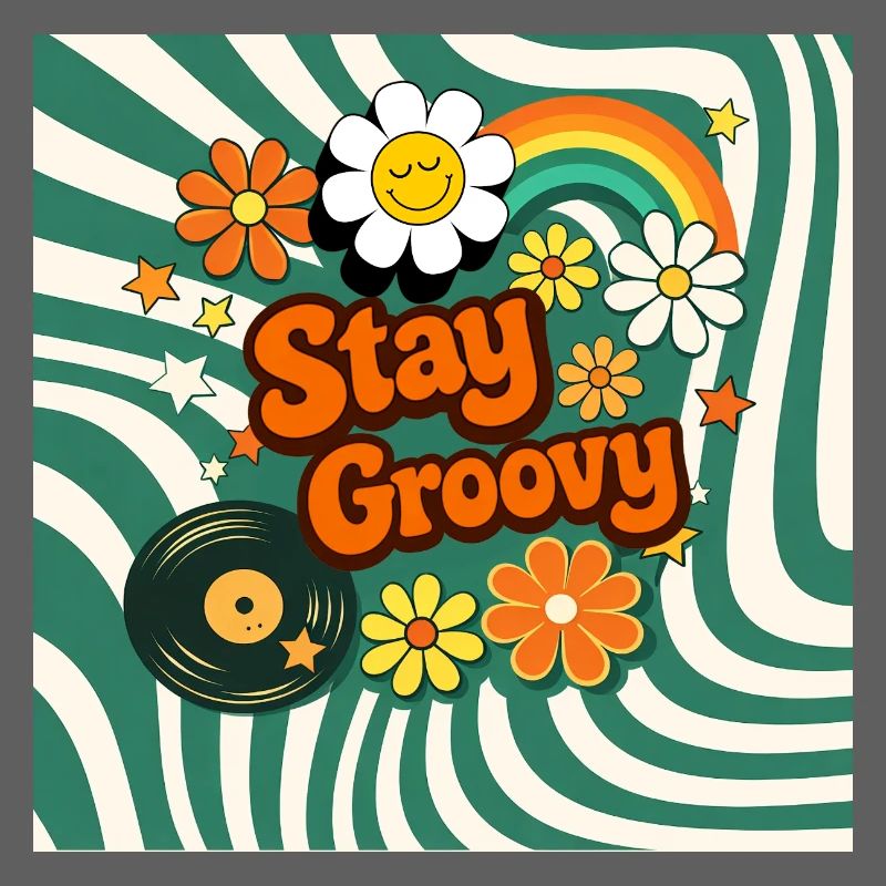 Style fleural rétro