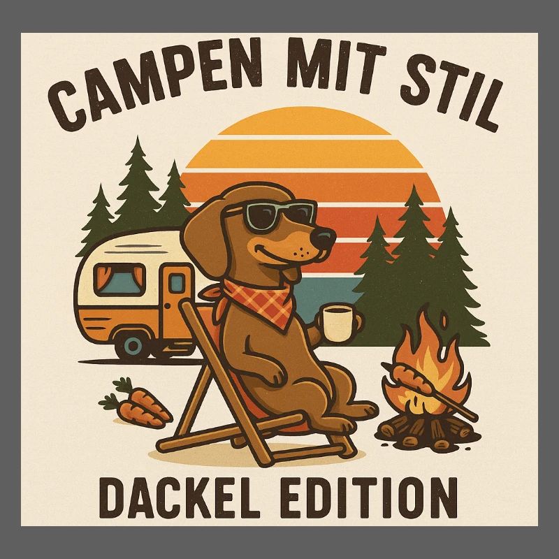 Campen mit Stil: Dackel Edition