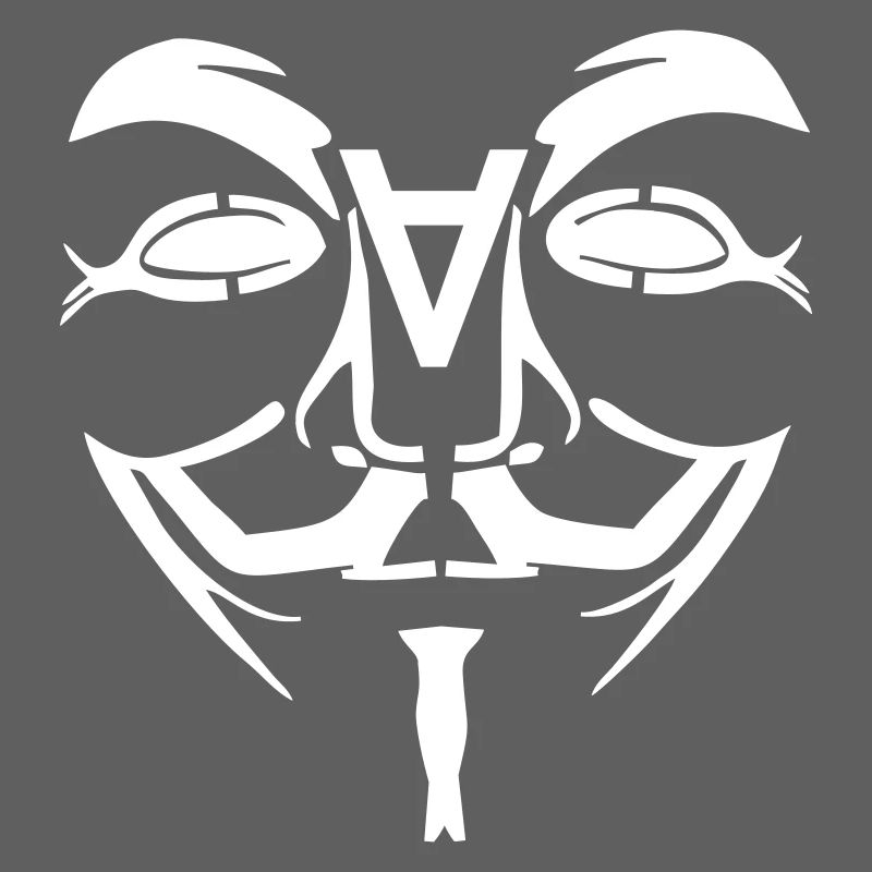 Anonymous Design Gesicht mit A