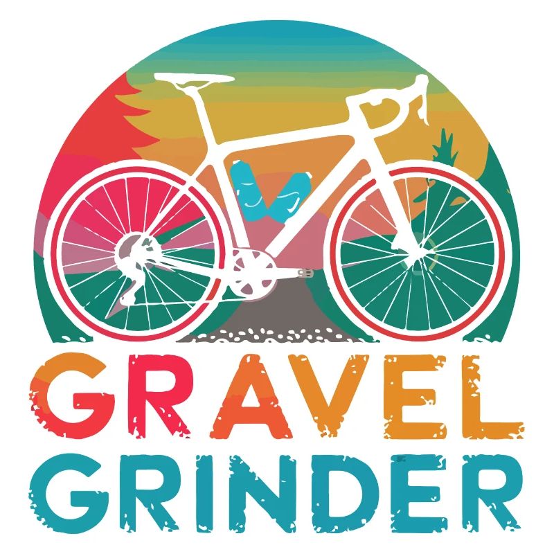 Vélo de gravier avec dénivelés