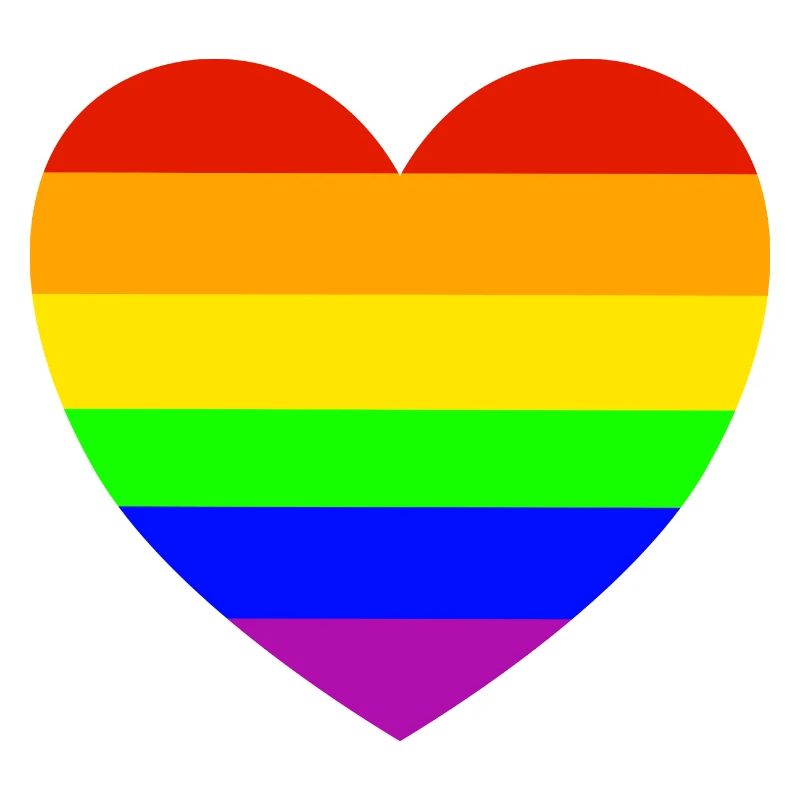 Regnbåge Hjärta Pride Design