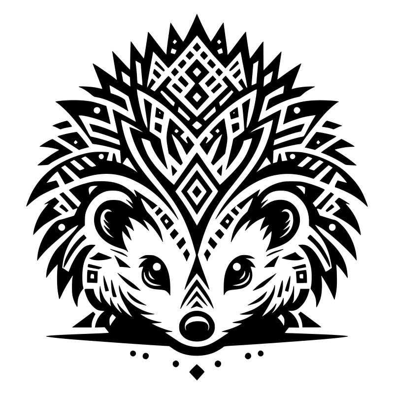 Hérisson tribal